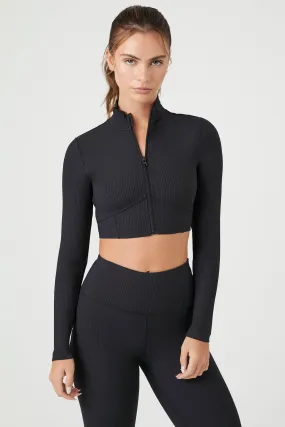 Active Ribbed Zip-Up Jacket