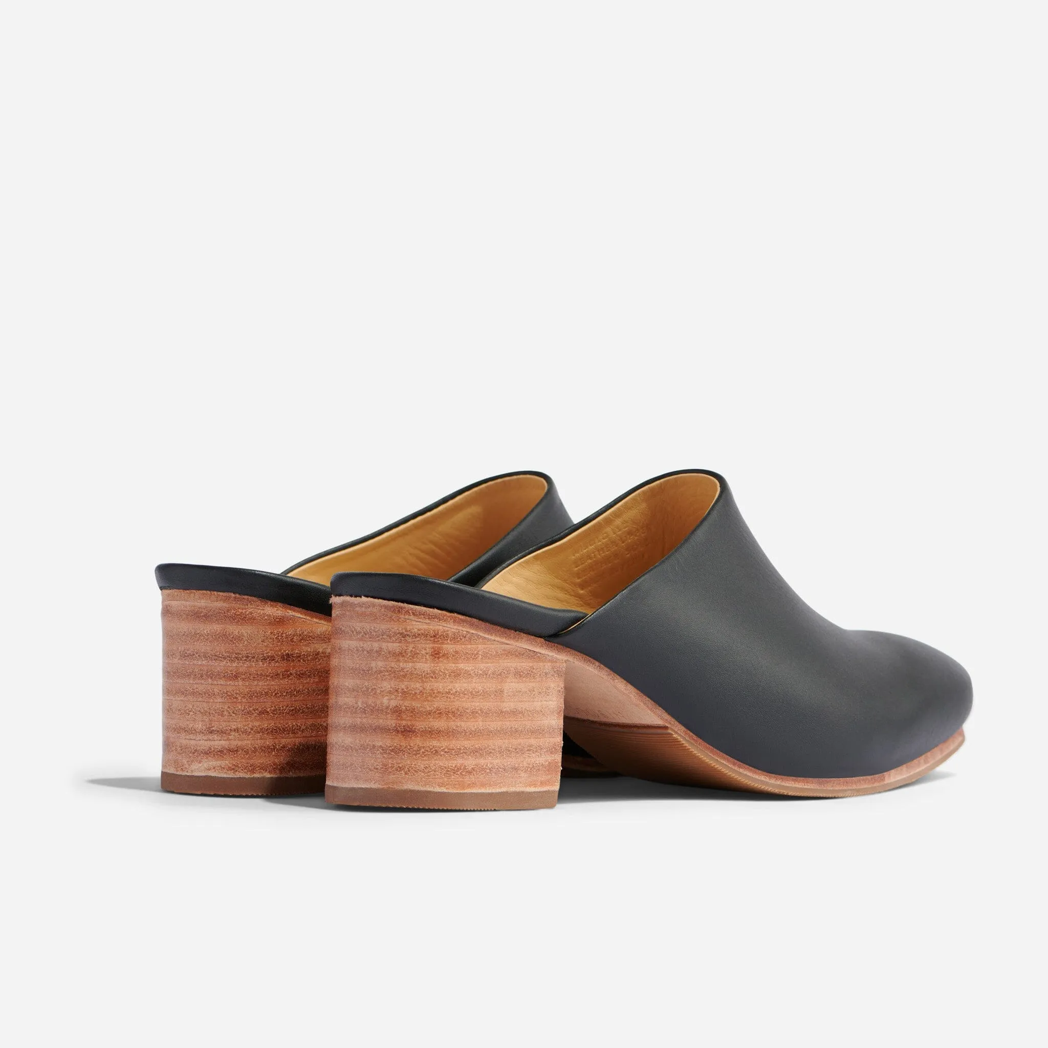 All-Day Heeled Mule Black