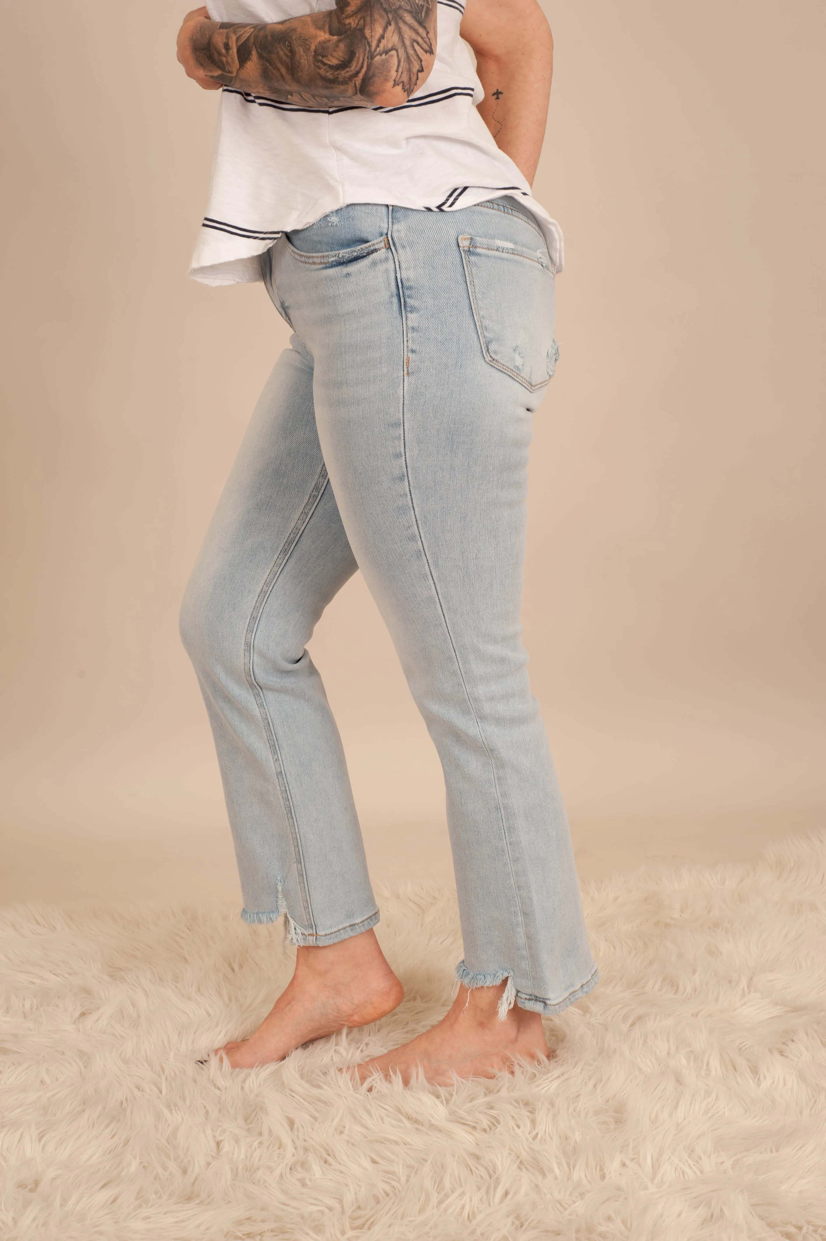 Amie Crop Flare Jeans