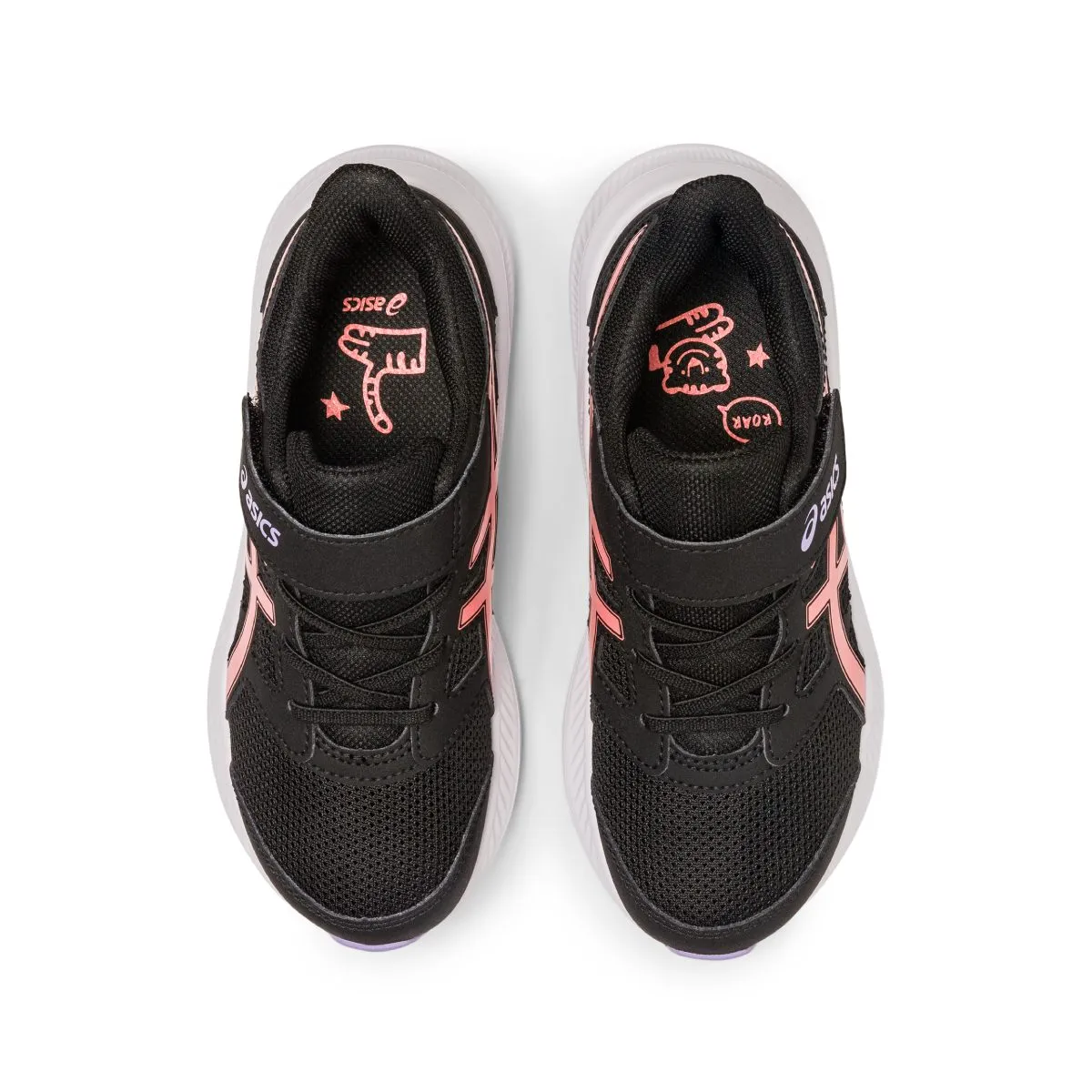 Asics Jolt 4 PS Kids Black Papaya   