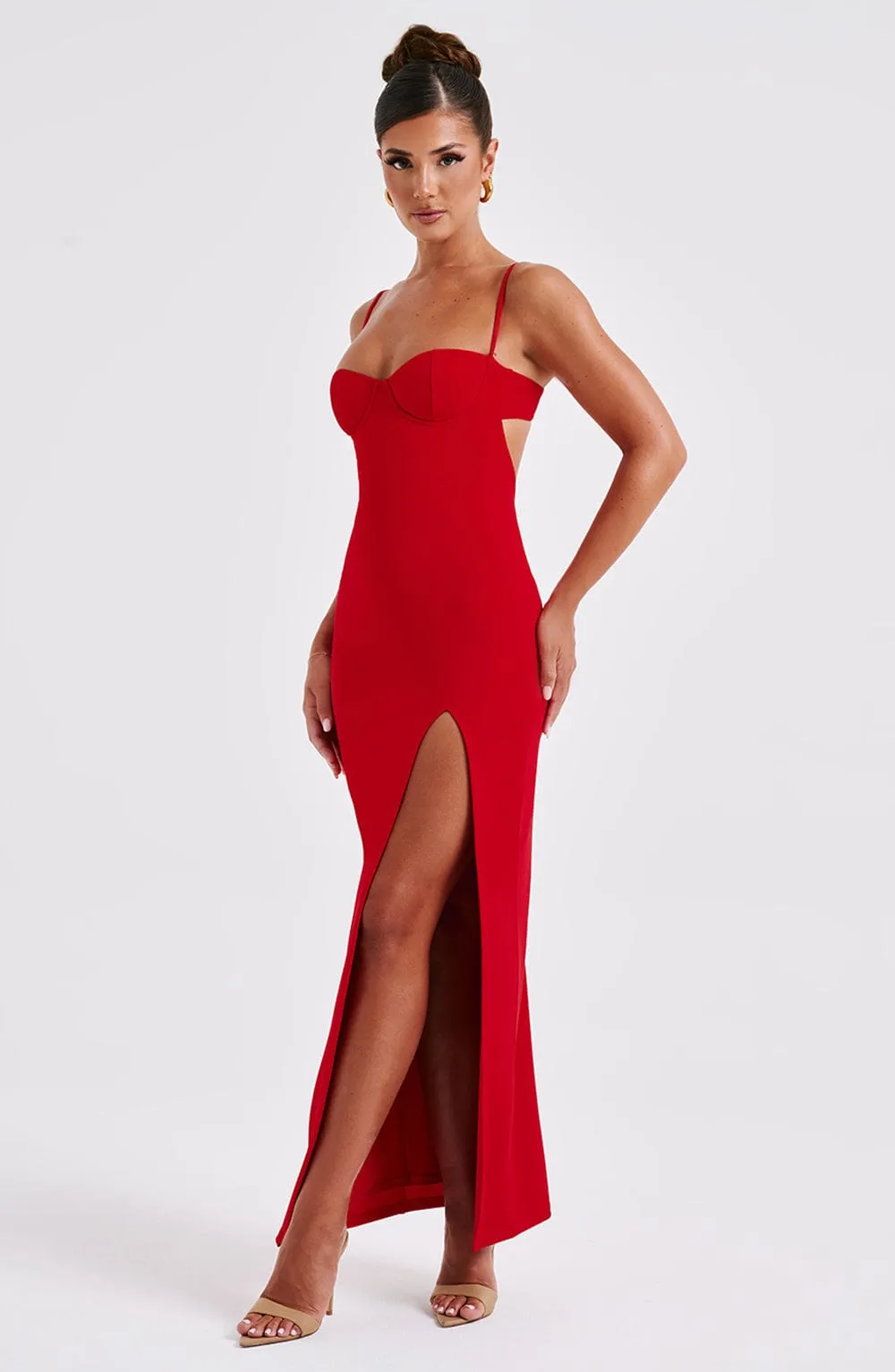 Asteria Maxi Dress - Red