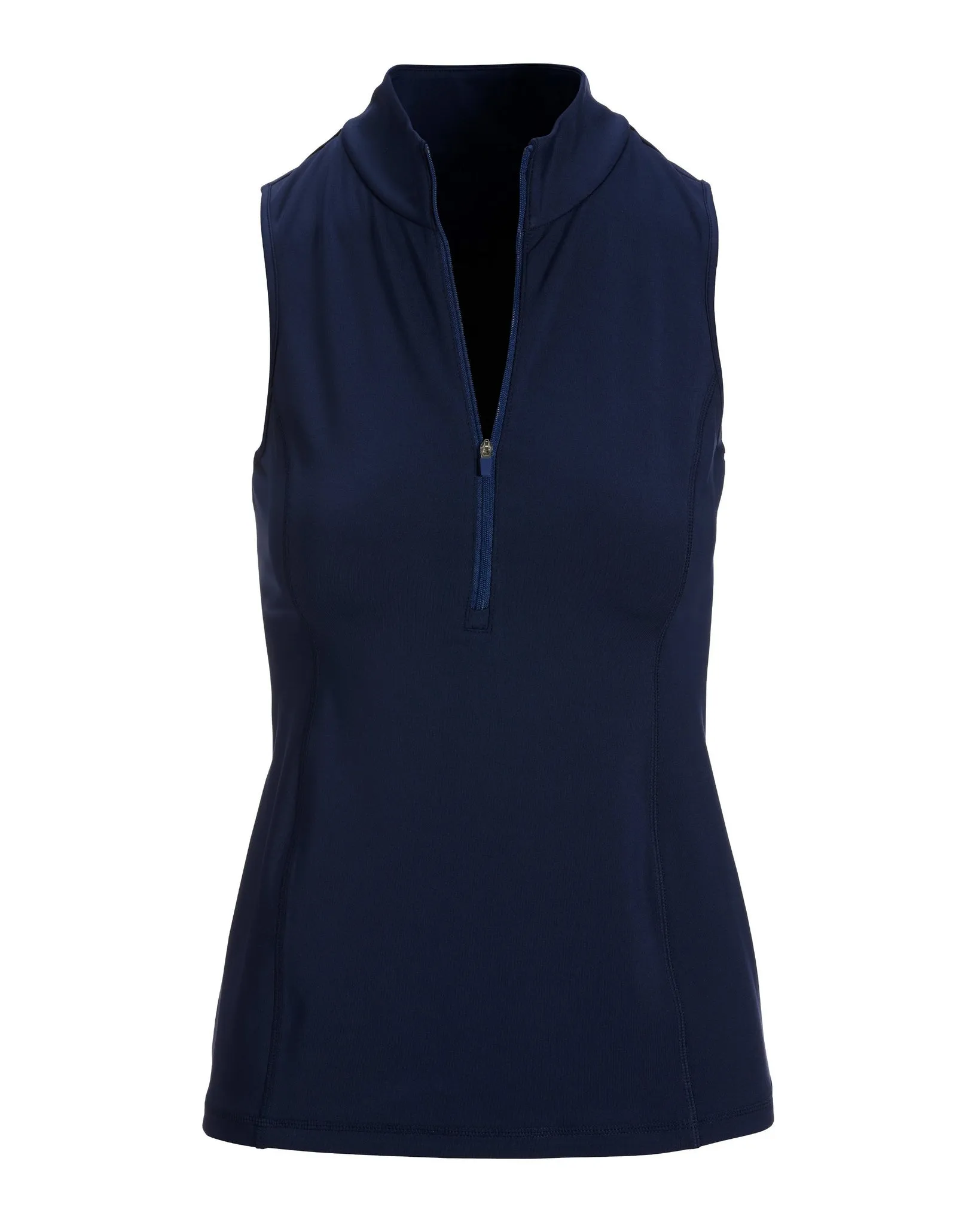 B Active Sleeveless Zip Top Navy