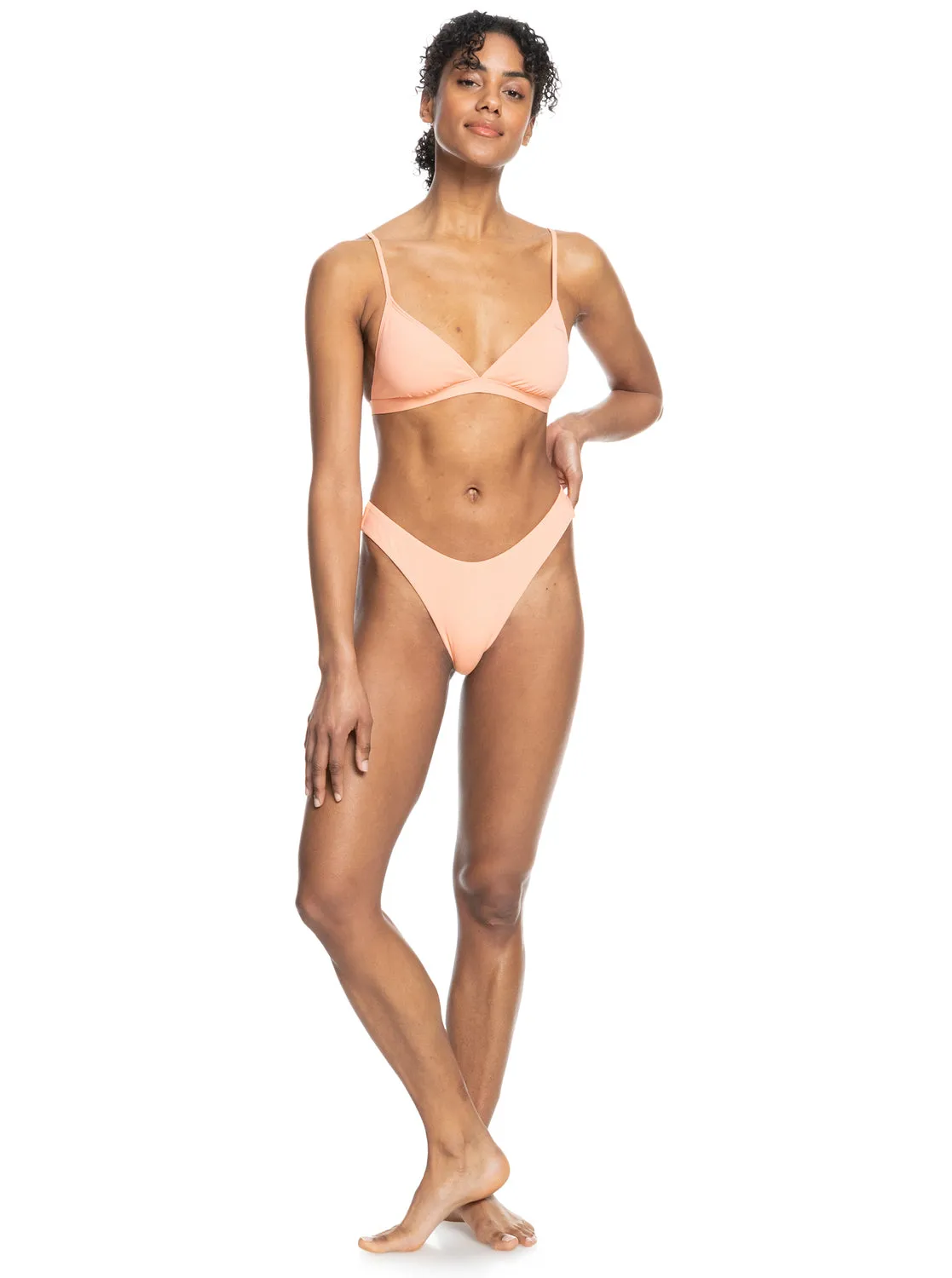 Beach Classics High Leg Bikini Bottoms - Papaya Punch