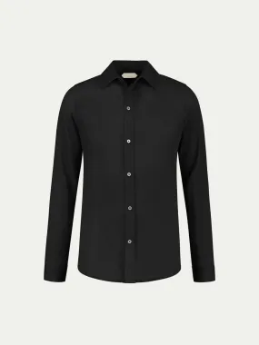 Black Linen Bayside Shirt