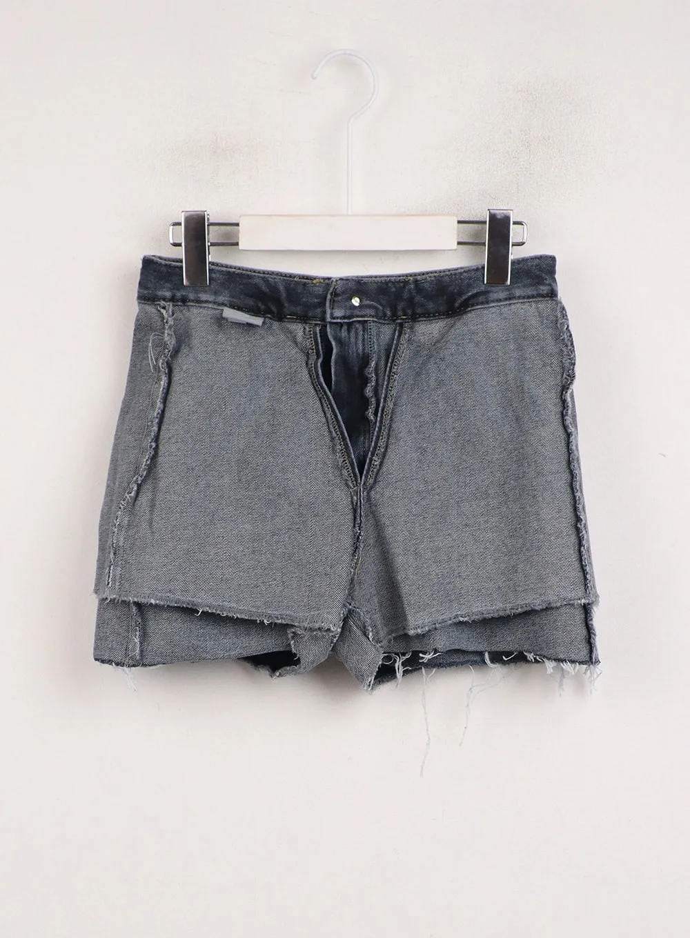 Blue Washed Denim Mini Skirt IJ410