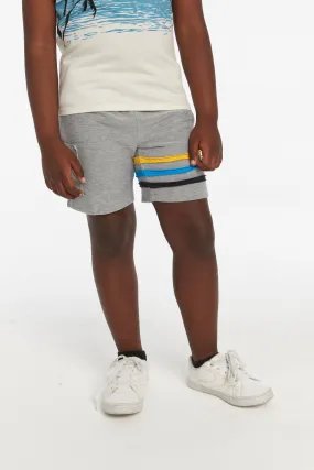 Chaser Boys Heather Grey Short with Strapping