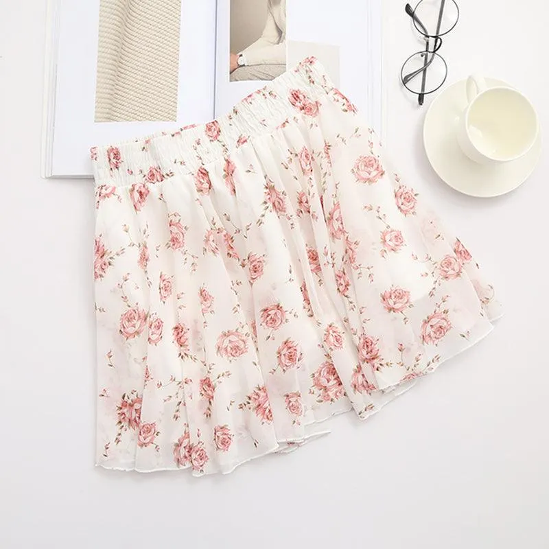 CHLOE CHIFFON FLORAL SKIRT