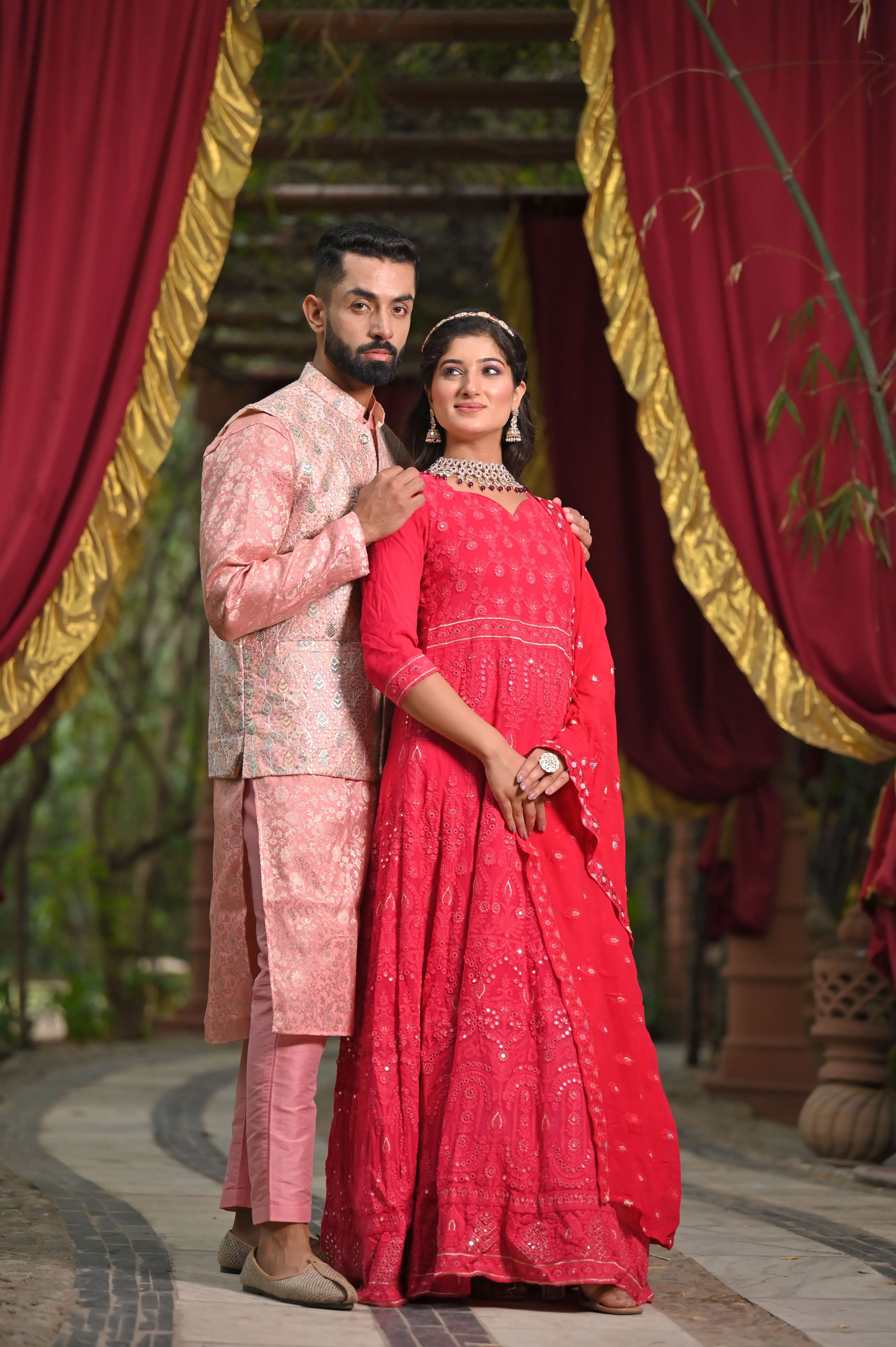 Dazzling Rose Mirrored Dress