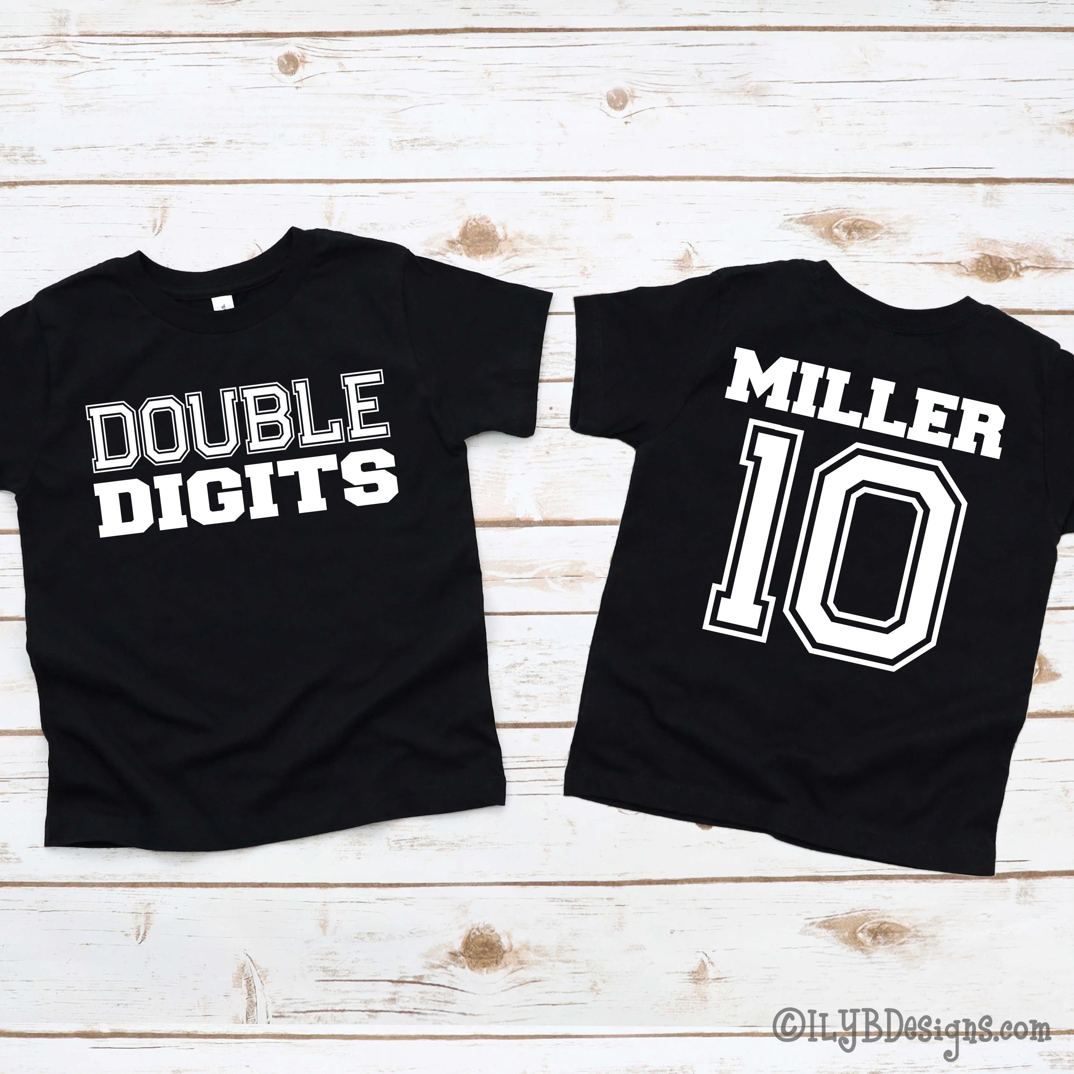 Double Digits 10th Birthday Shirt | White Design