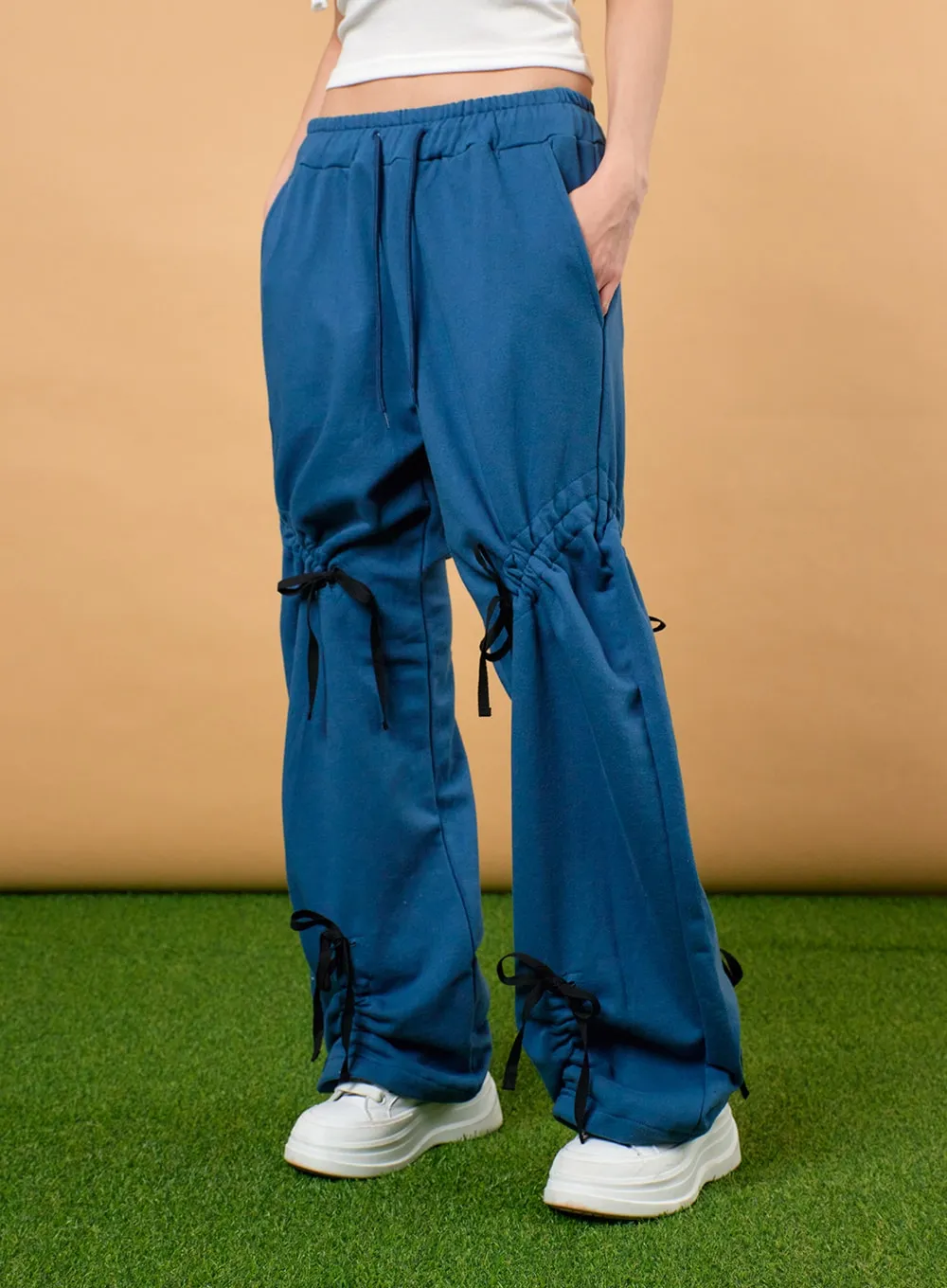 Drawstring Ribbon Detail Sweatpants IJ430