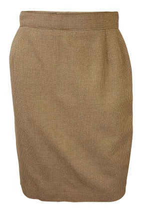 ET VOUS Brown Wool Vintage Mini Skirt (FR 38 | UK 6)