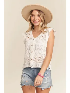 Everly Crochet Vest Top