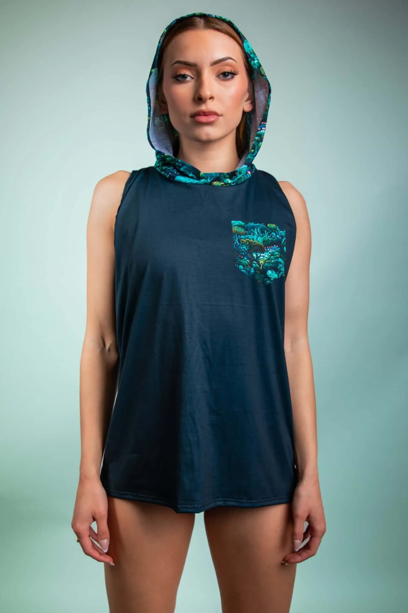 Faewood Tank Top with Hood