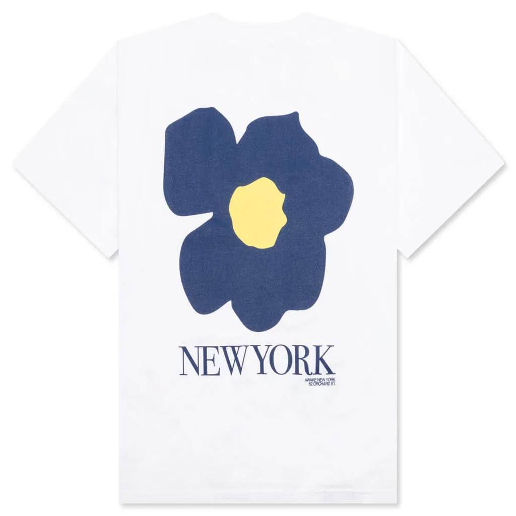 Floral Printed Tee - White