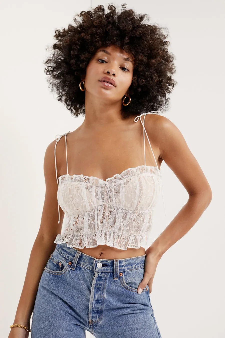 For Love and Lemons Jules Crop Top