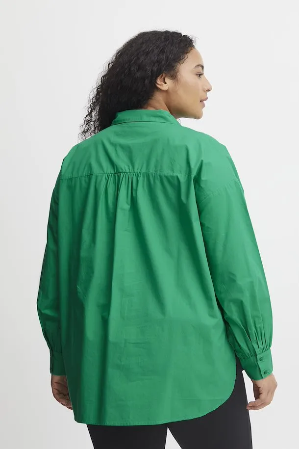 Fransa Plus Shirt in Green