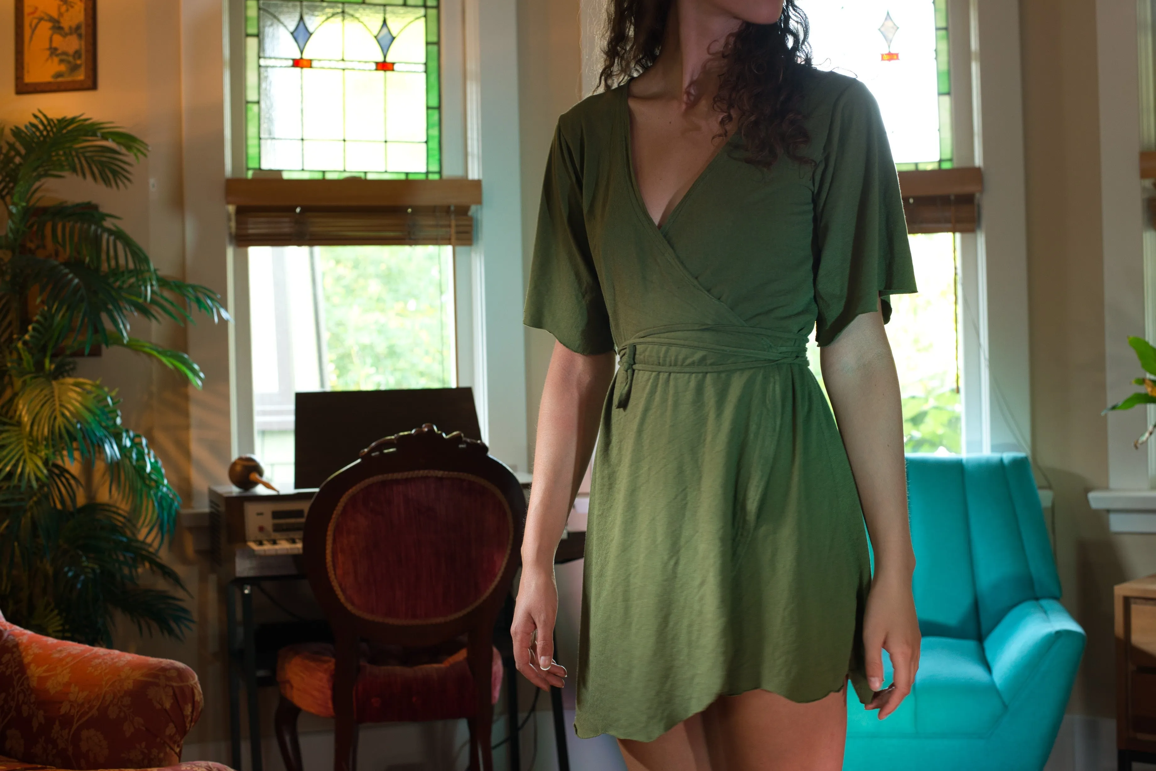 Gaia Wrap Bamboo  Dress