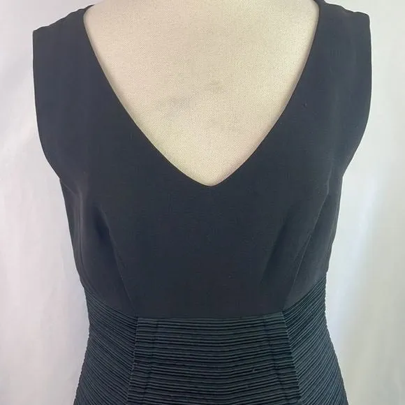 GianfrancoFerreBlack With Pleated Pencil Skirt Dress