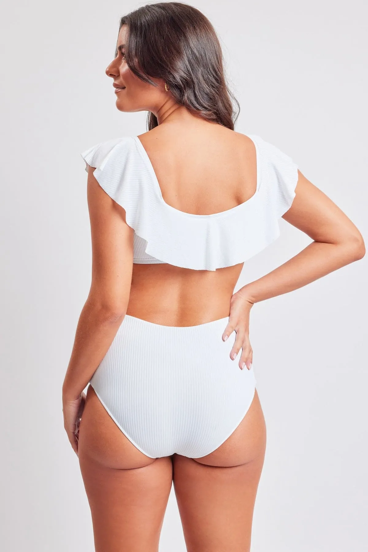 Heart & Sol Off Shoulder Flounce Bikini