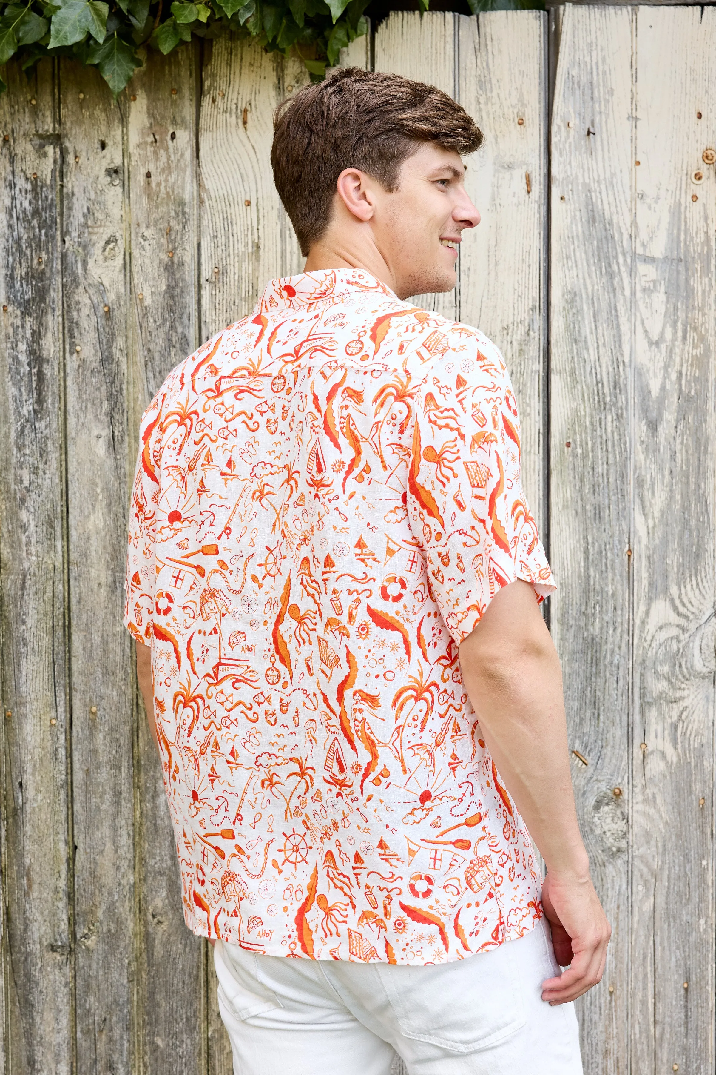 Irie Linen Shirt - Papaya Weekend