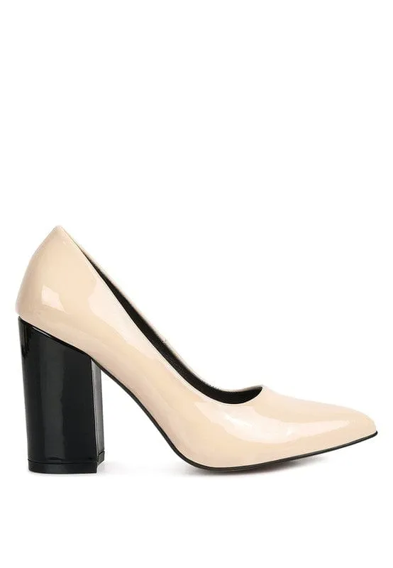 KAMIRA BLOCK HEELED FORMAL PUMPS