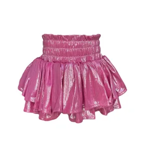 Lola and The Boys Metallic Skort - Pink