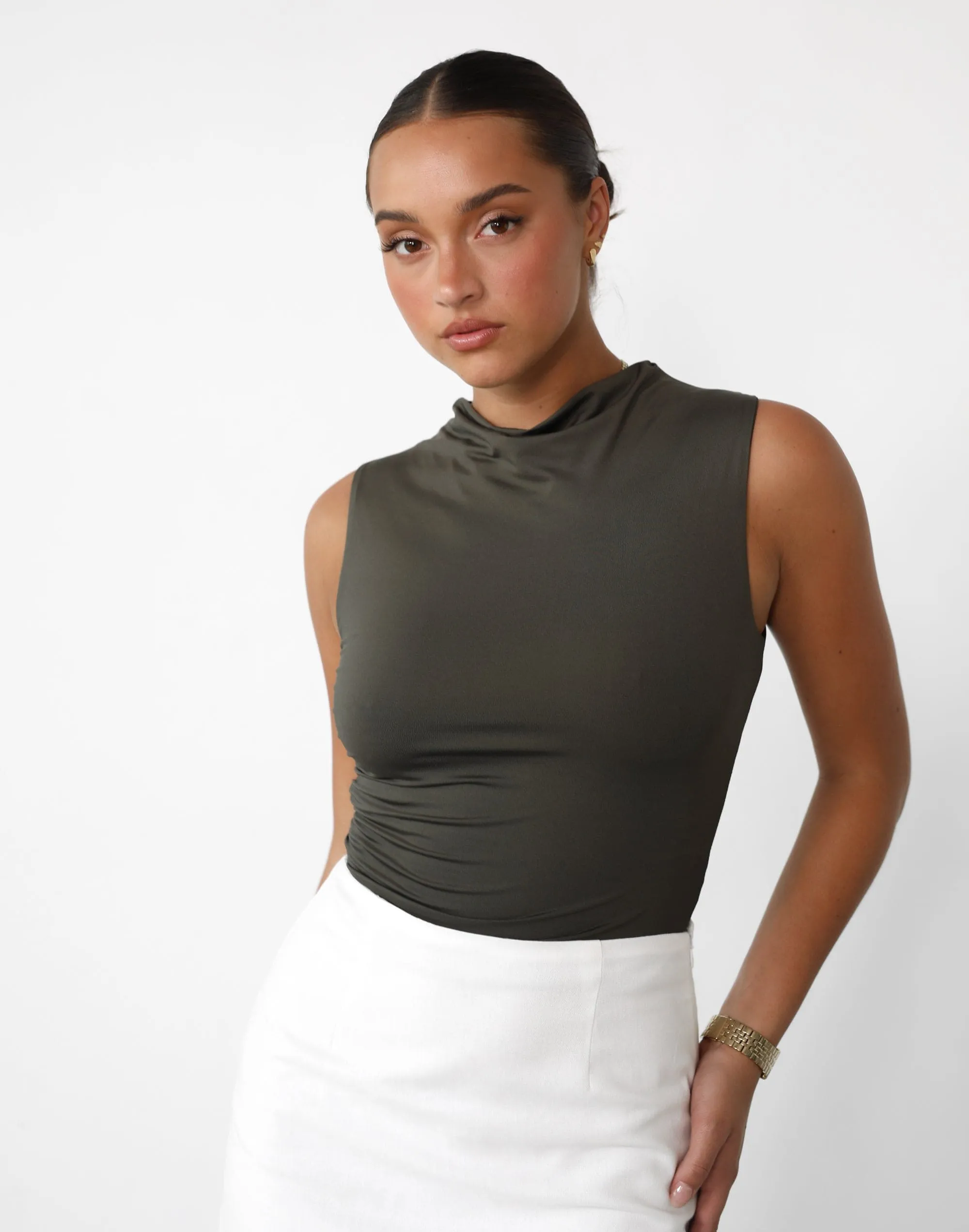 Madison Top (Burnt Olive)