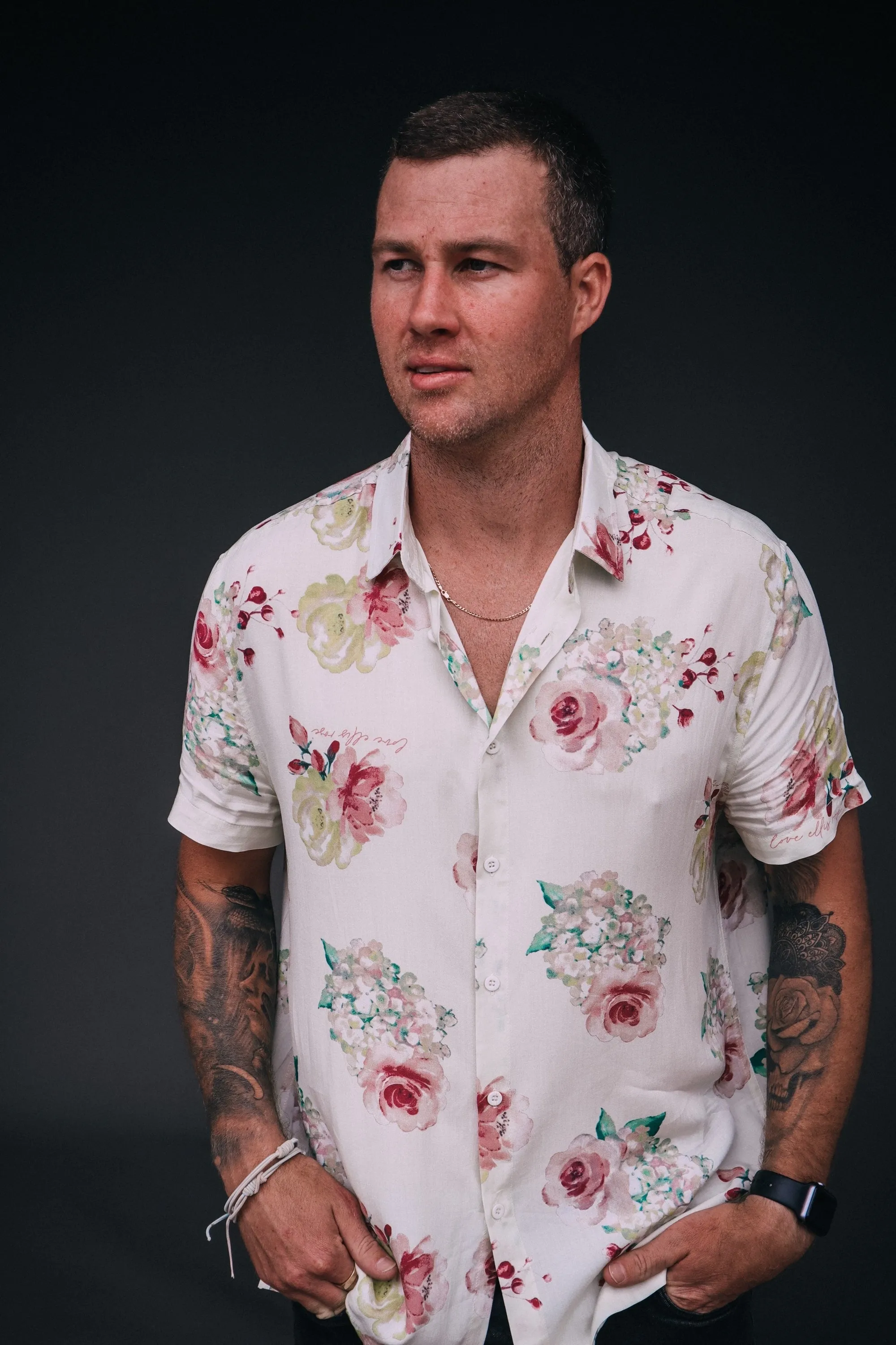 Men's Button Up Shirt - Exclusive Floral Dream