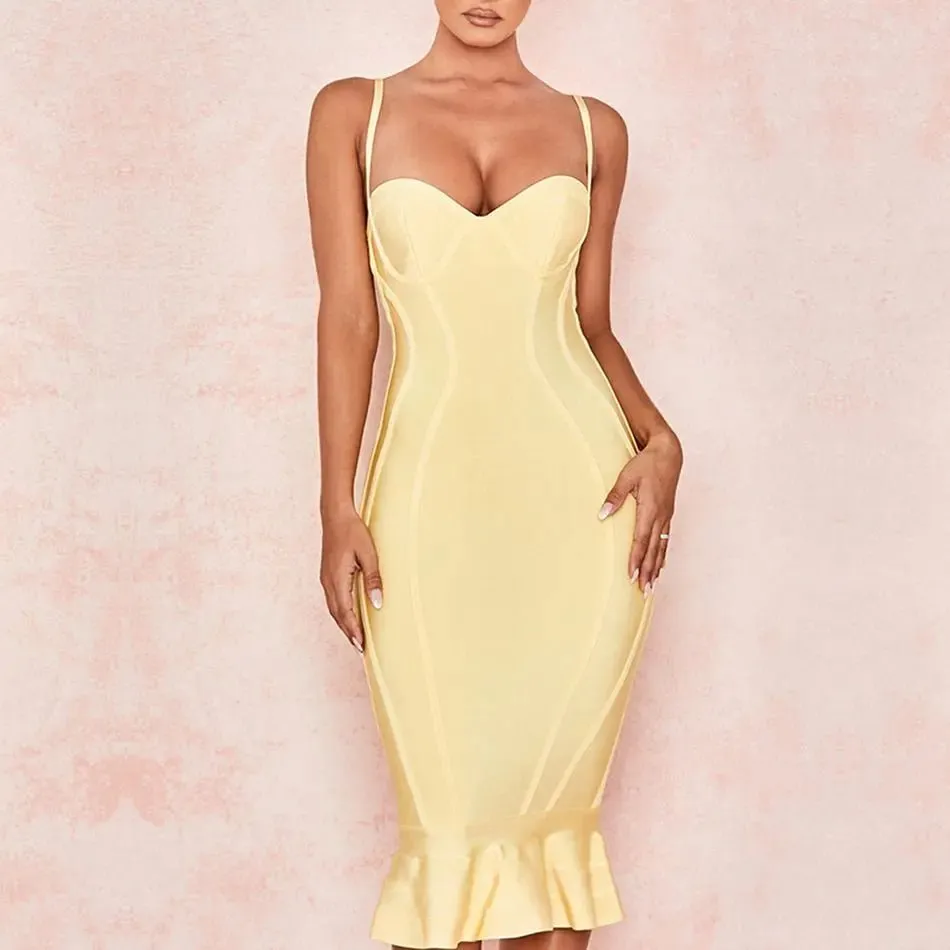 Mermaid Sexy Spaghetti Strap Bodycon Dress