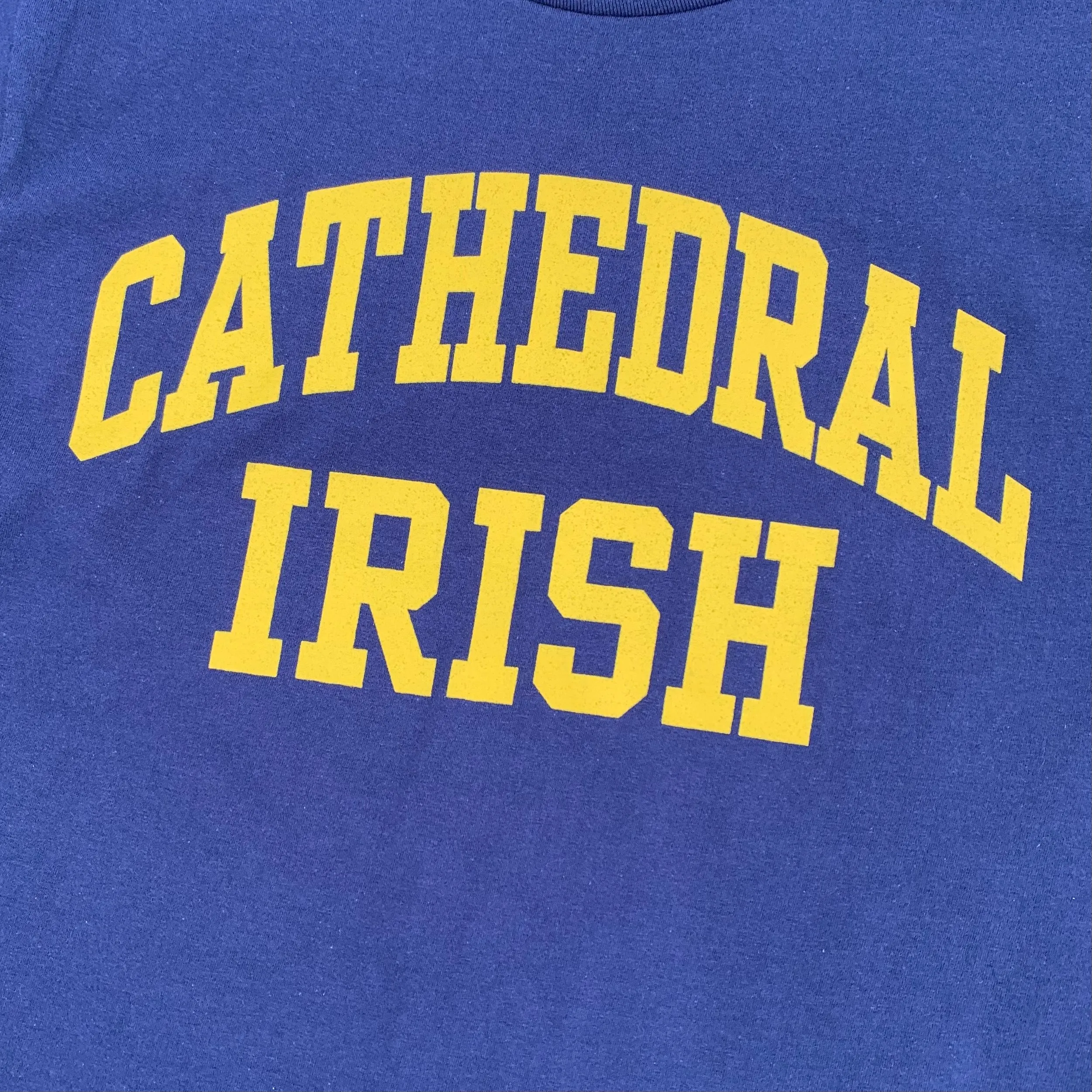 Navy and Gold Cathedral Block Tee