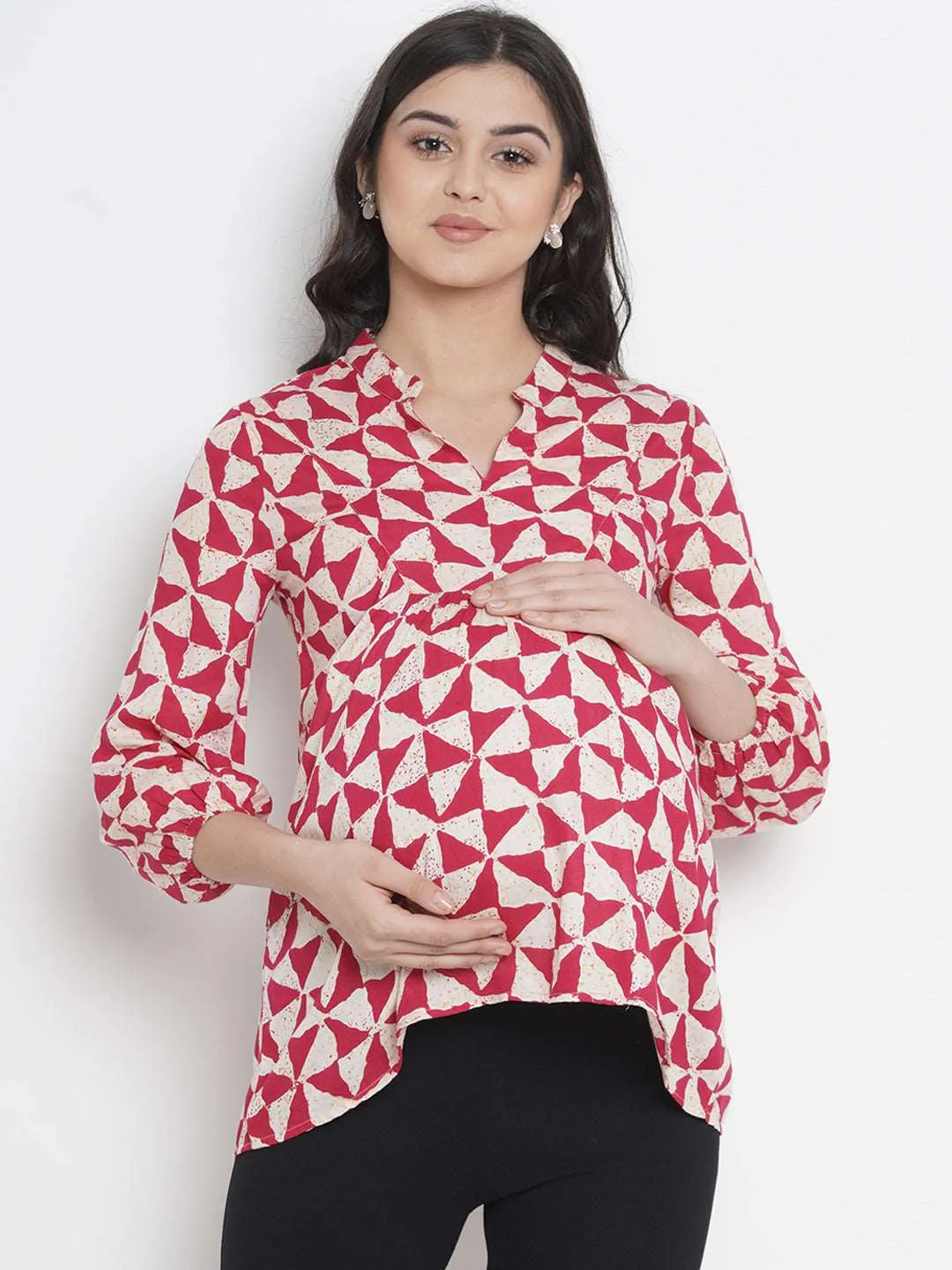 Pink Maternity and Pregnancy Top