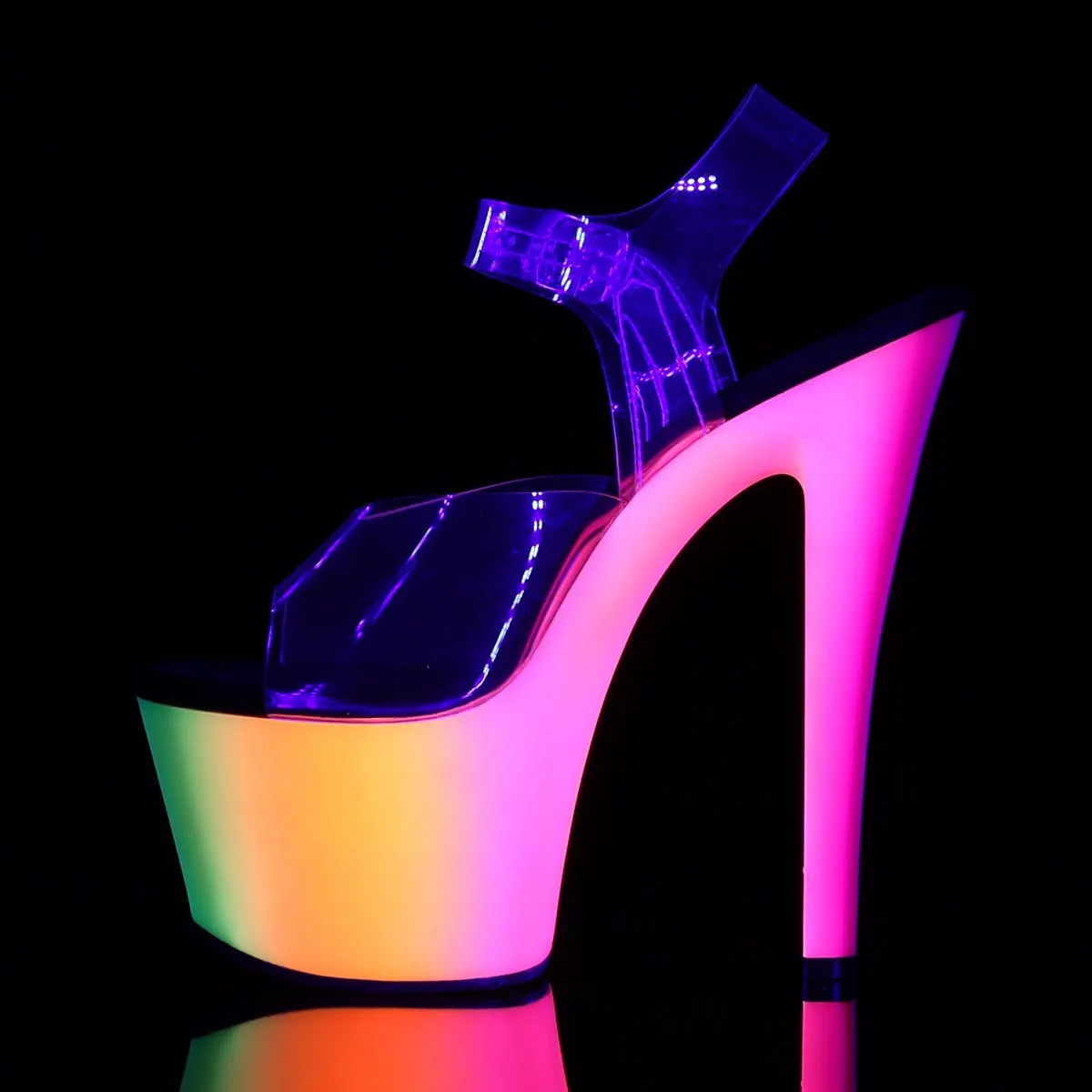 Pleaser Rainbow-308UV Sandals