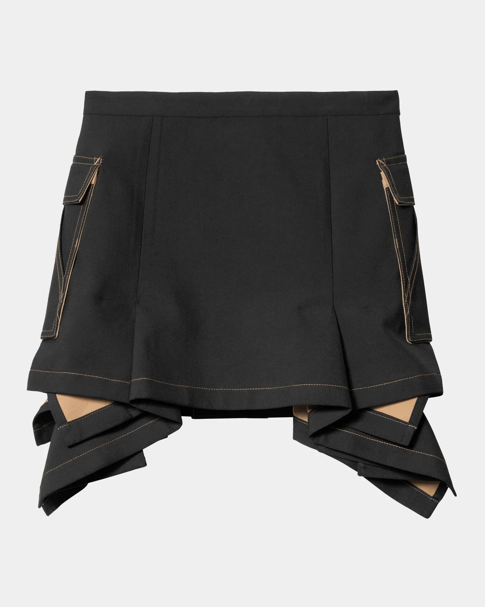 sacai x Carhartt WIP Women's Suiting Bonding Skirt | Black