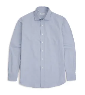 Salvatore Piccolo Light Canvas Shirt: Blue