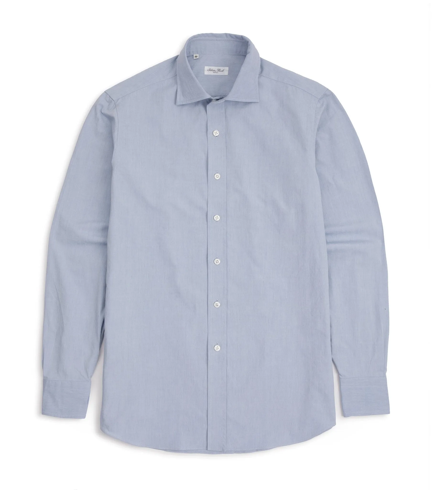 Salvatore Piccolo Light Canvas Shirt: Blue