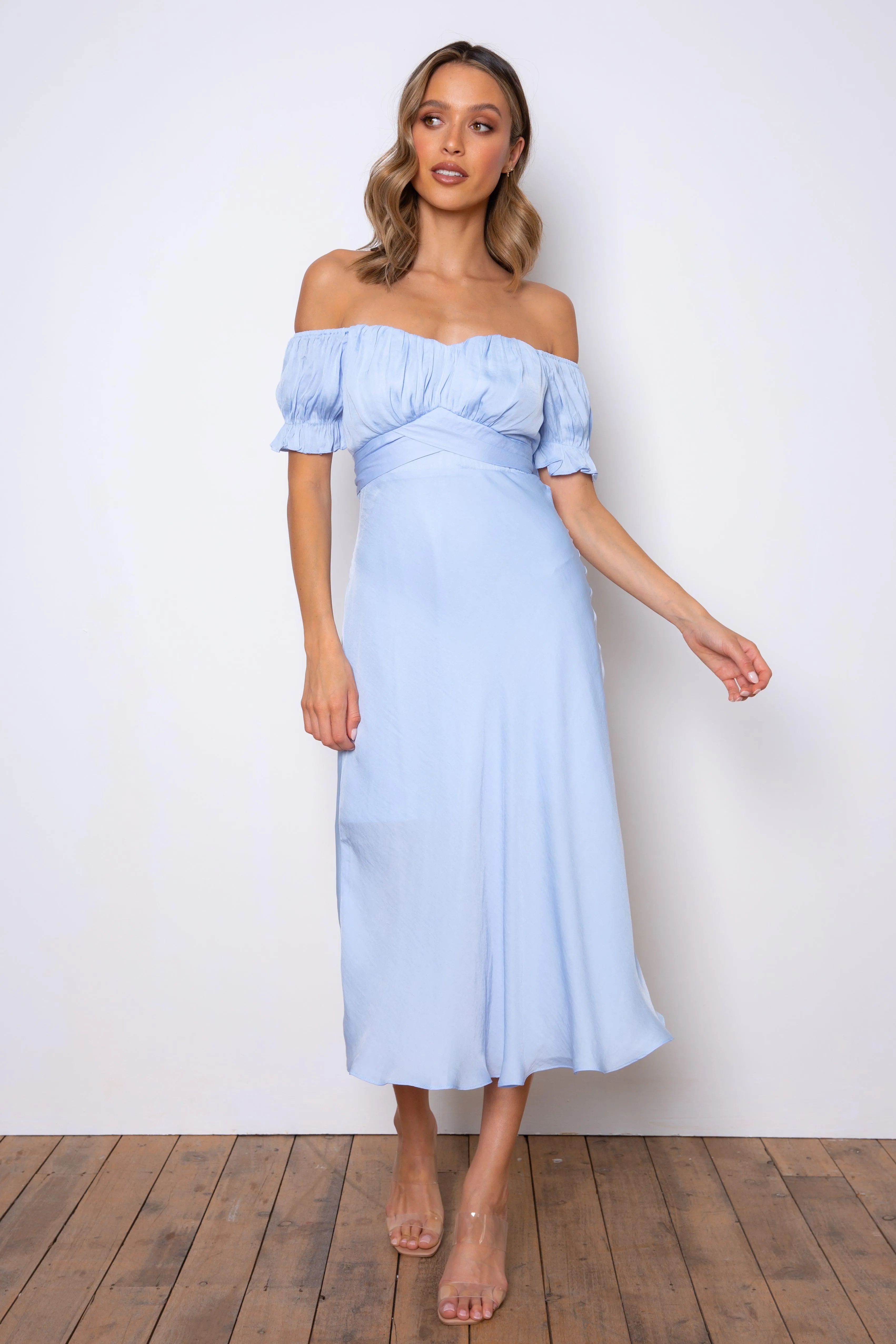 Samantha Dress - Sky Blue