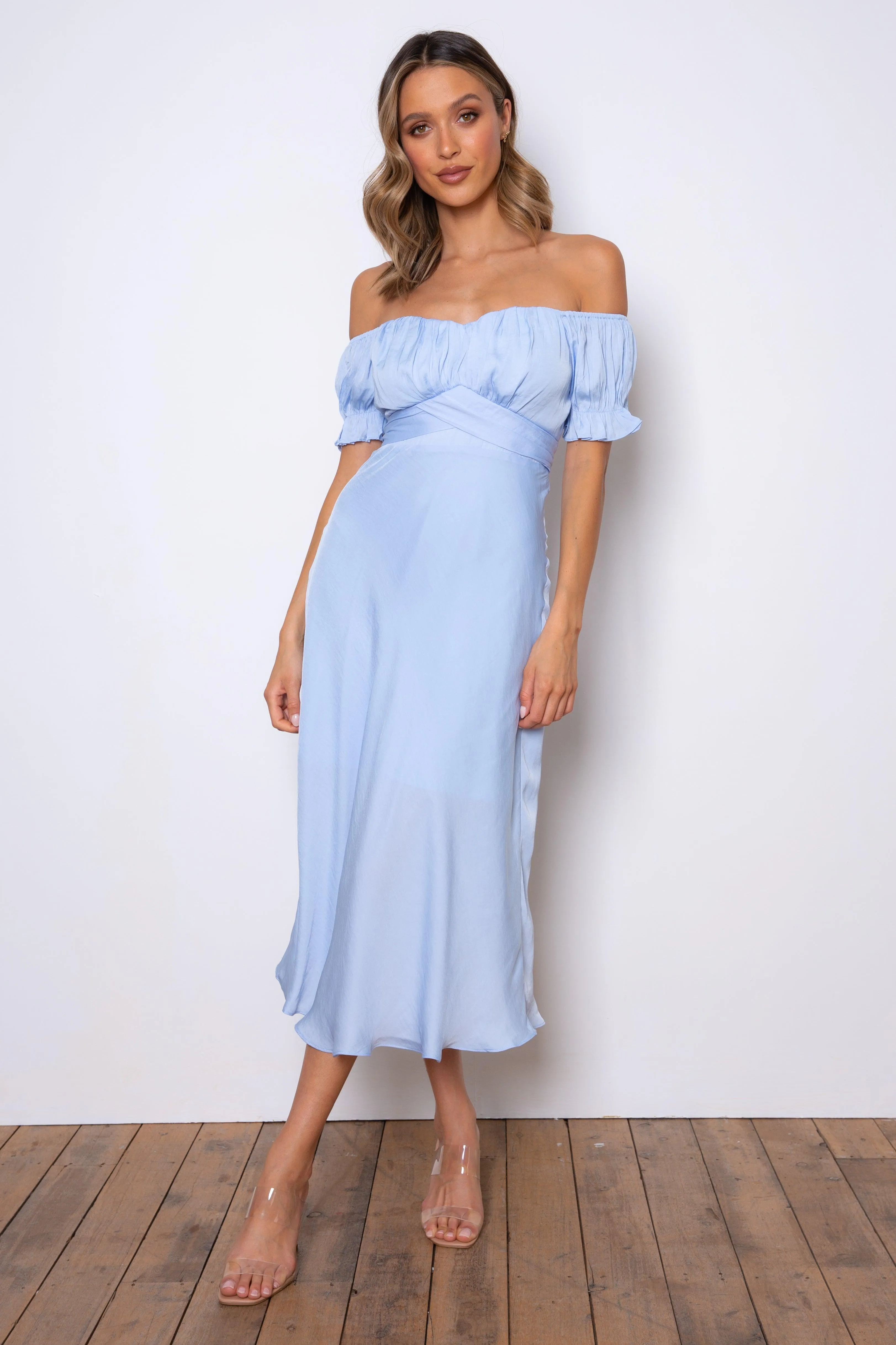 Samantha Dress - Sky Blue