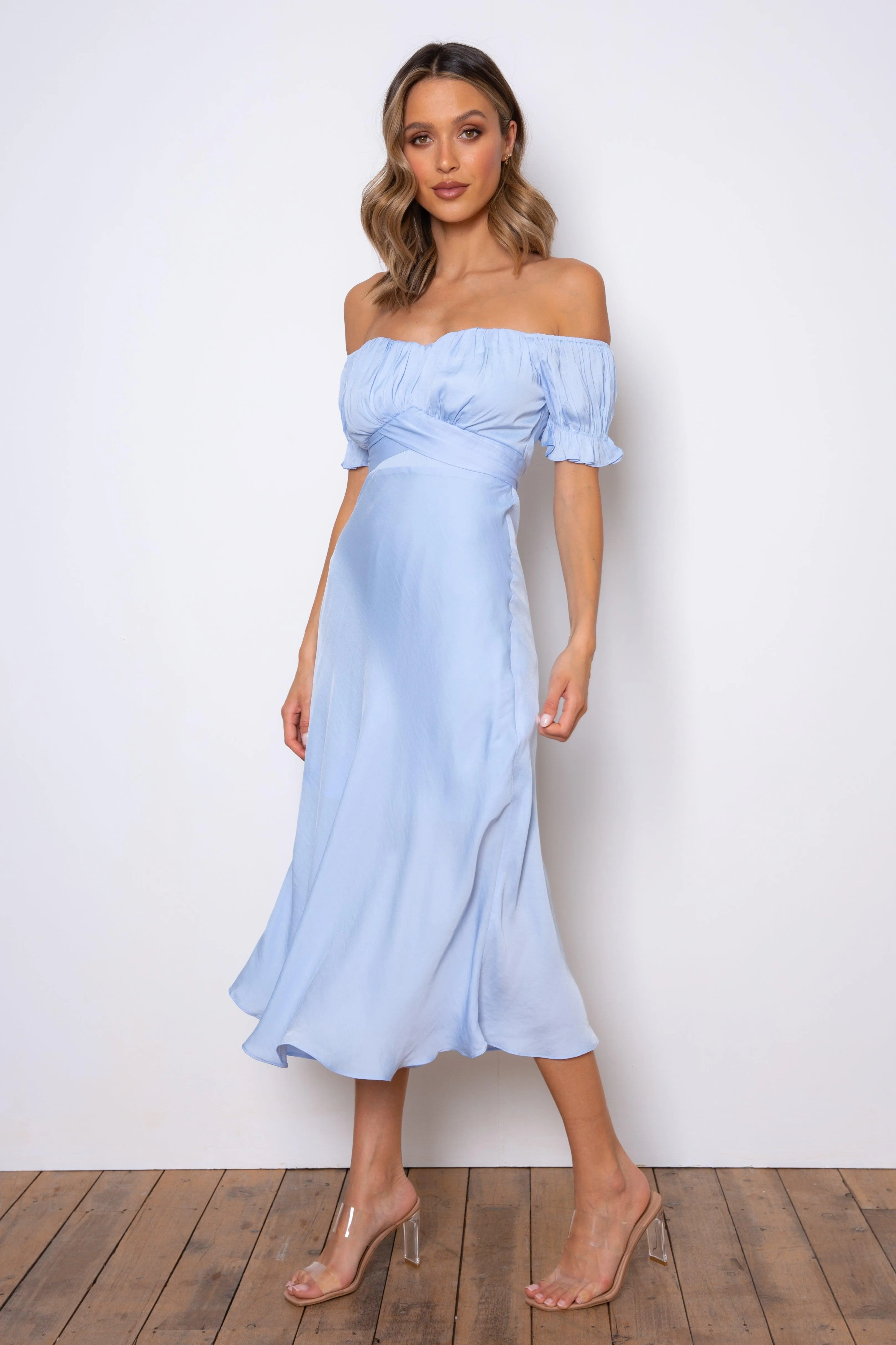 Samantha Dress - Sky Blue