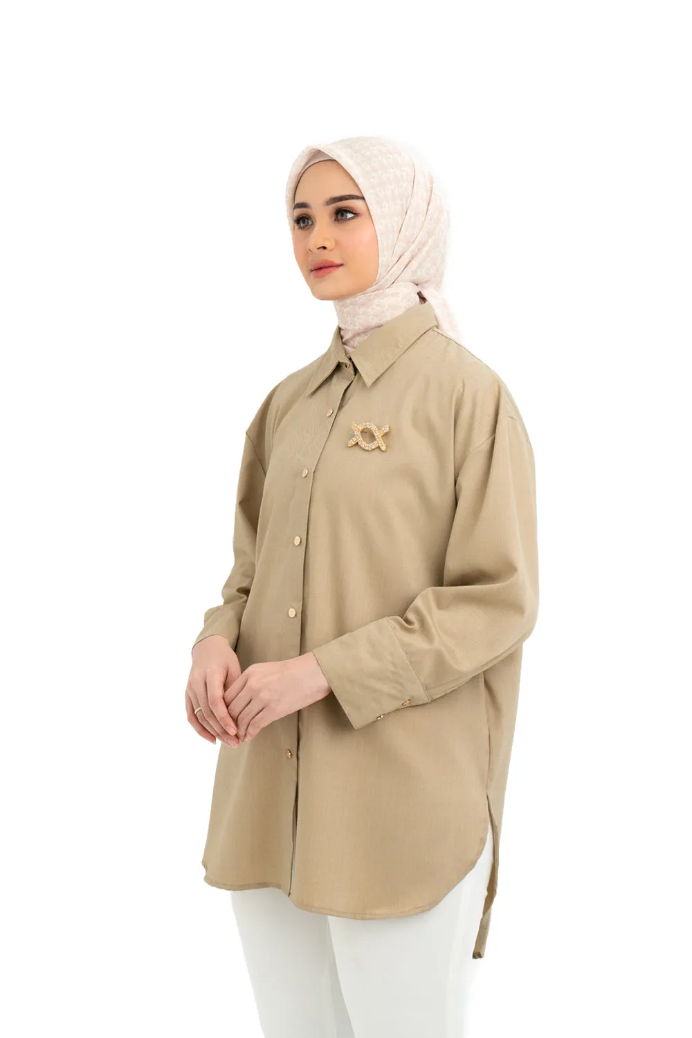 Shanaz Shirt Beige Tan