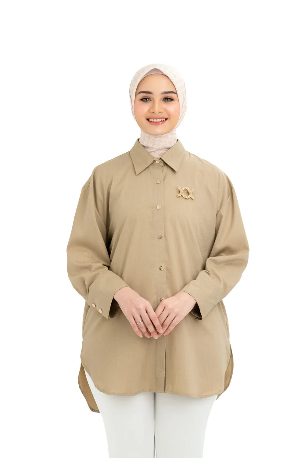 Shanaz Shirt Beige Tan