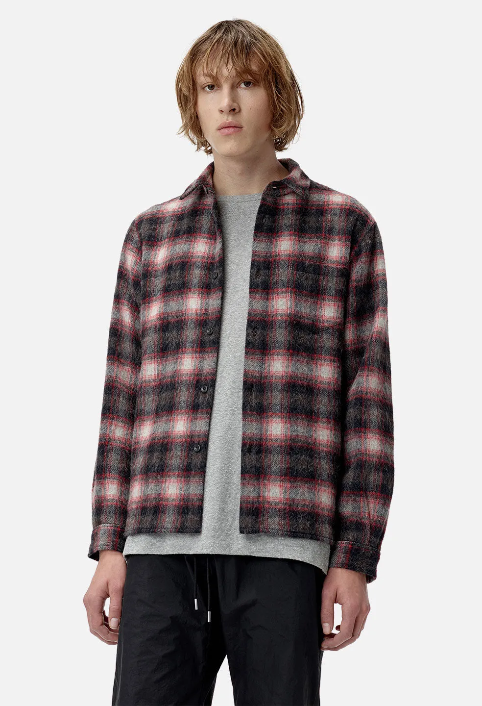 Sly Alpaca Straight Hem / Red Check