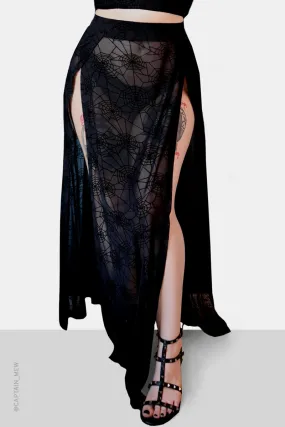 Spider web Mesh M-Line Skirt