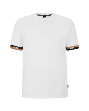 T-Shirt Uomo Boss Tiburt 334 Bianco