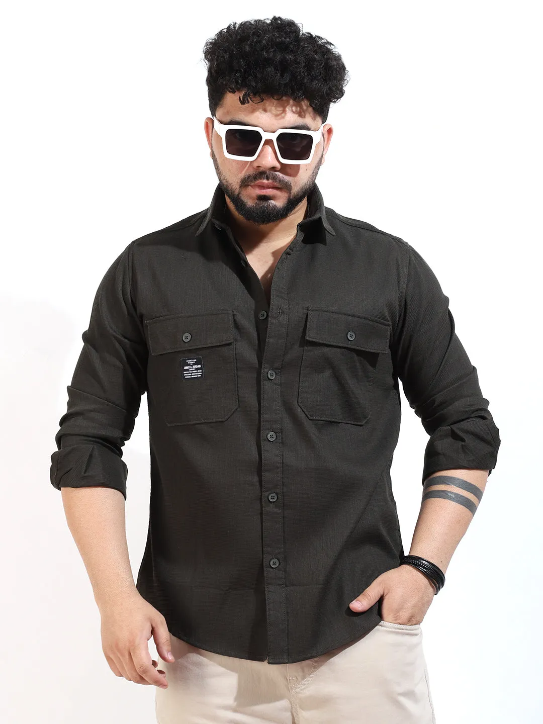 Triosnap Olive Shirt