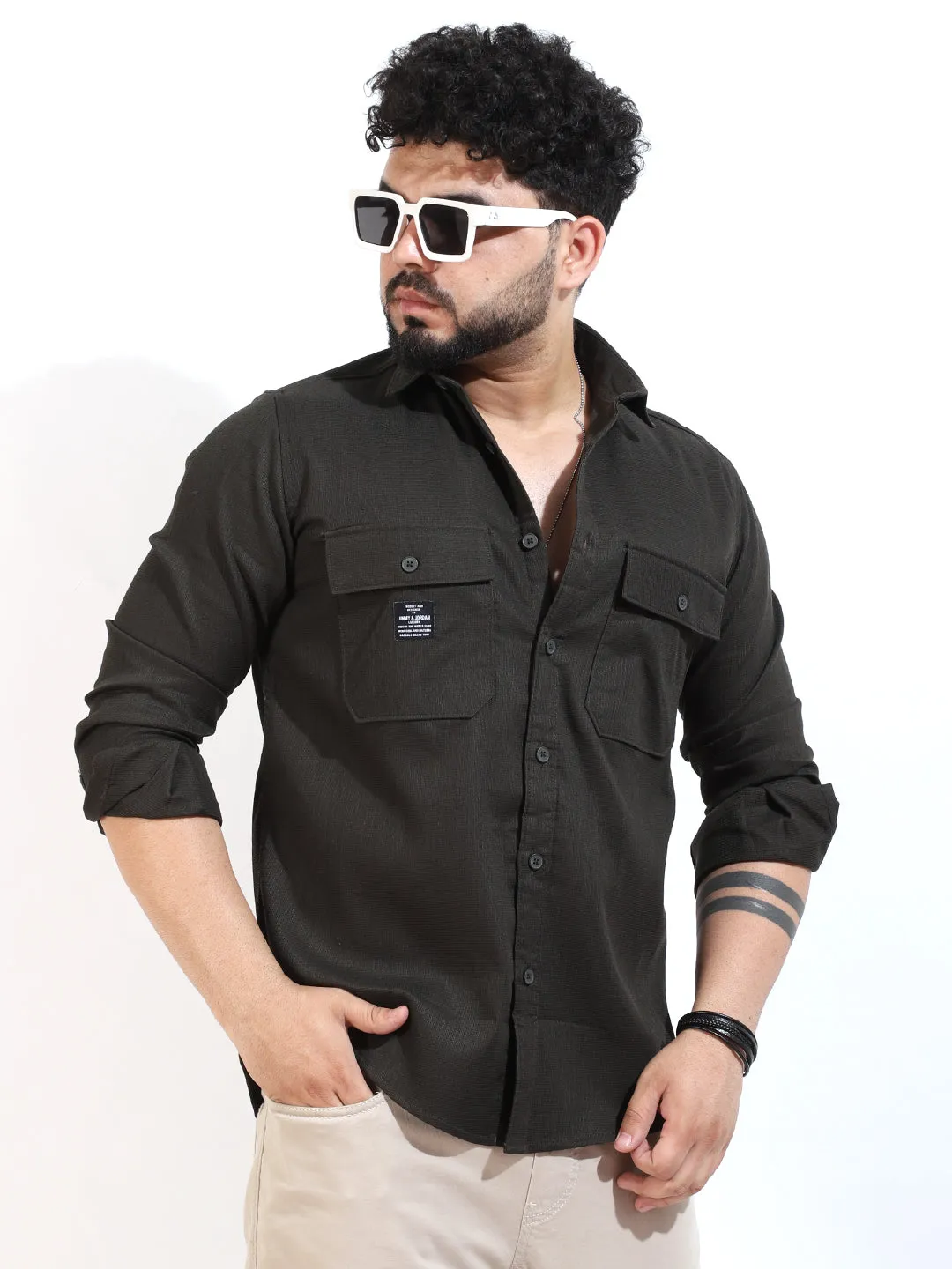 Triosnap Olive Shirt