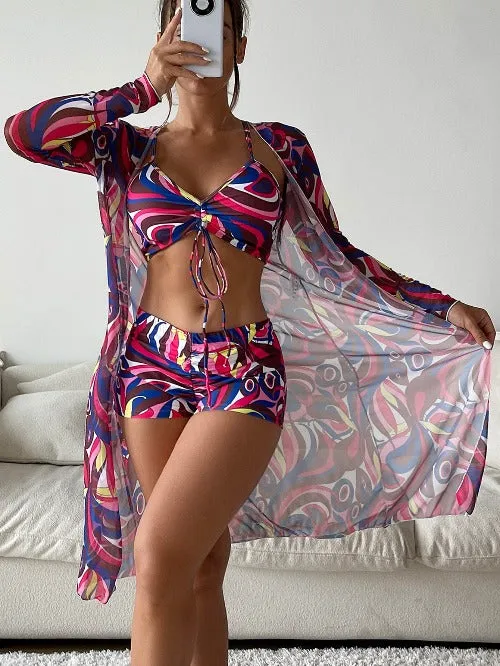 Women High Waist Swimsuit Beachwear