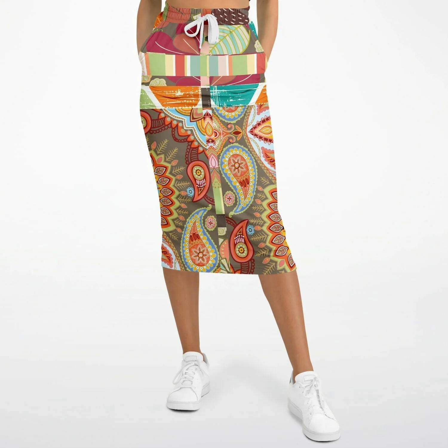 Wyatt Earth Eco-Poly Long Pocket Skirt