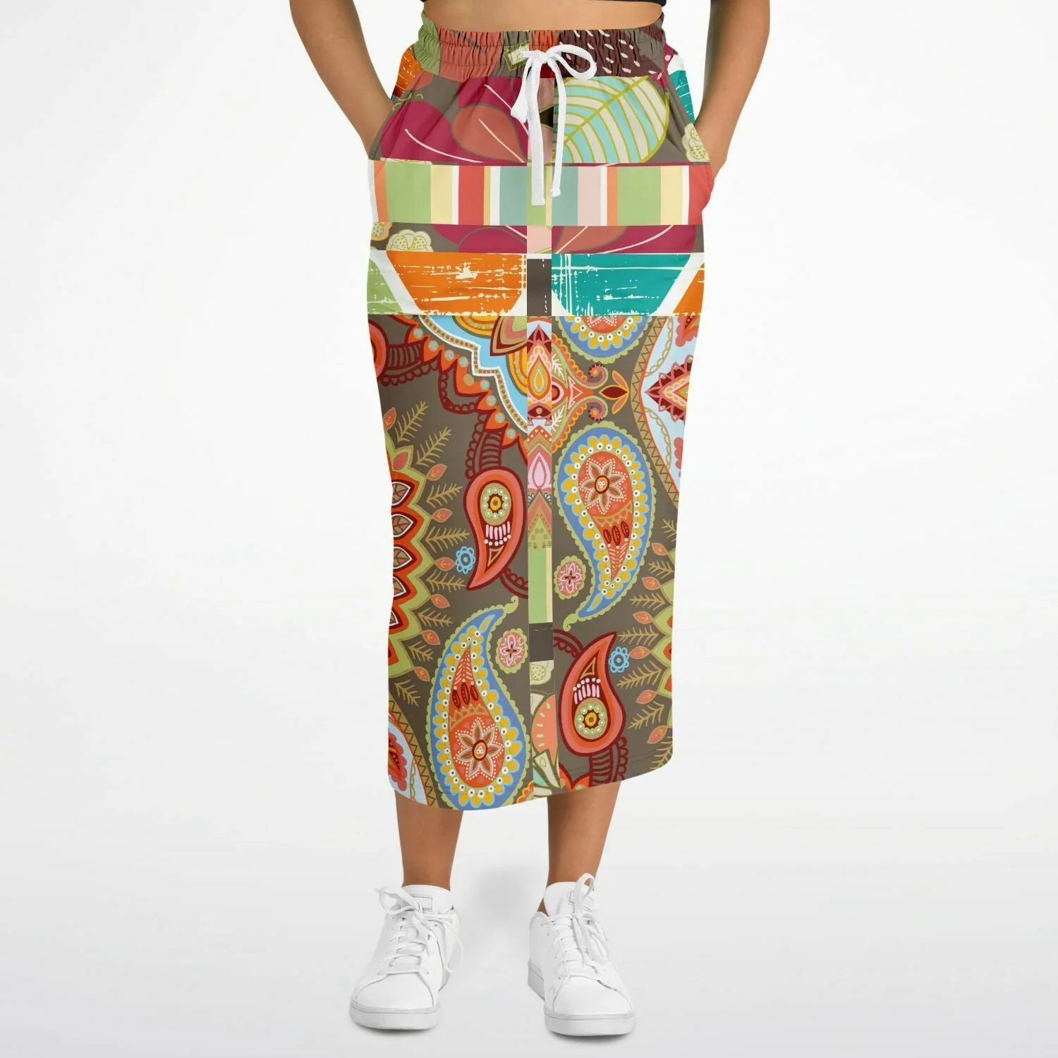 Wyatt Earth Eco-Poly Long Pocket Skirt