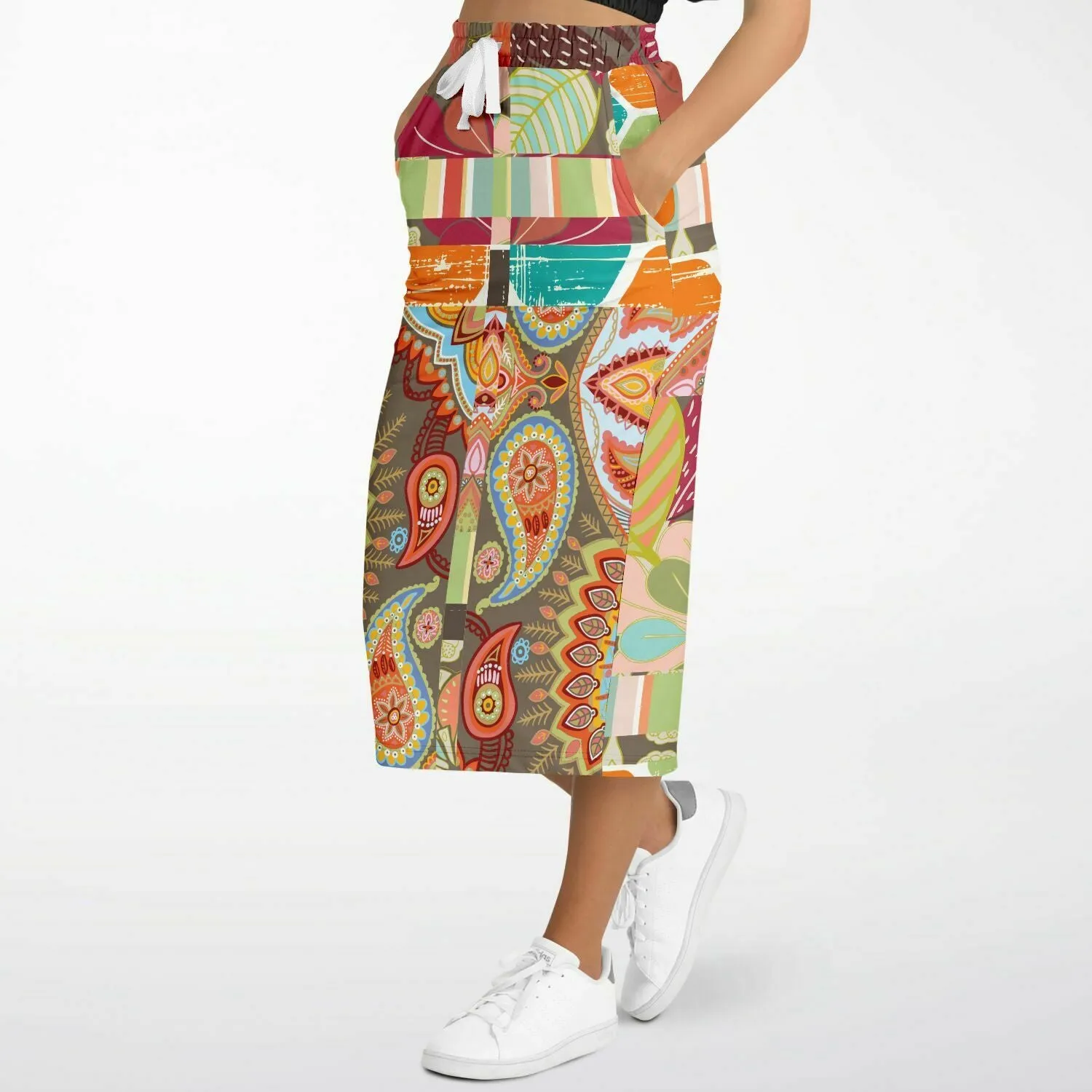 Wyatt Earth Eco-Poly Long Pocket Skirt