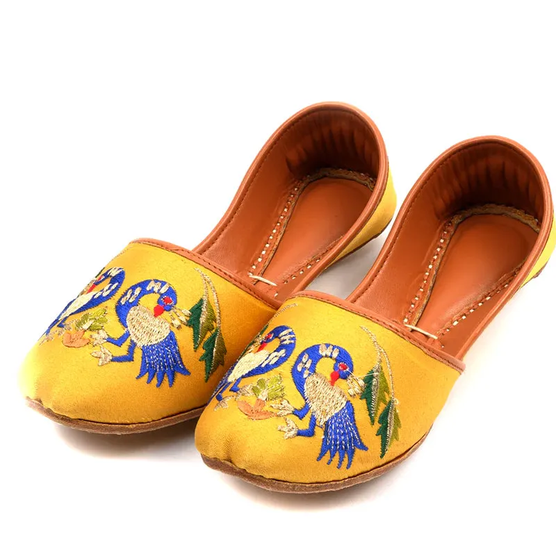 Yellow Fancy & Stylish Khussa for women